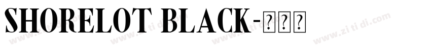 Shorelot Black字体转换 Shorelot Black字体转换